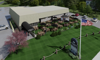 A rendering showing the proposed outdoor seating area at Mantoloking Road Alehouse in Brick. (Planning Document)