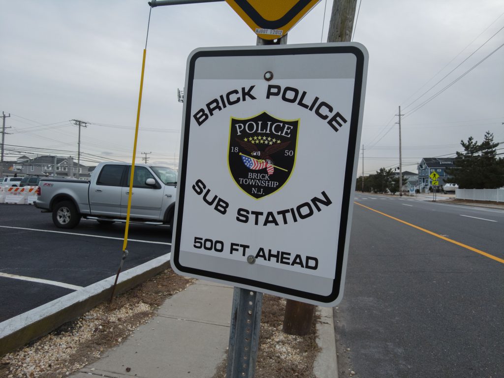 A police substation and municipal annex located in the barrier island portion of Brick Township. (Photo: Daniel Nee)