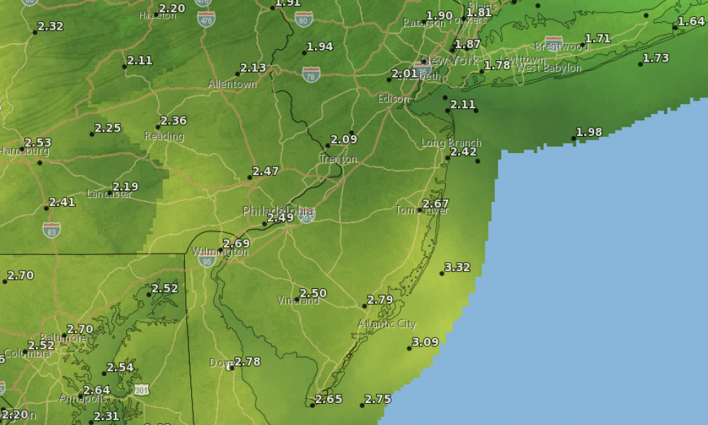 NWS Winds Could Reach 50mph in Weekend Storm, 3 Inches of Rain May