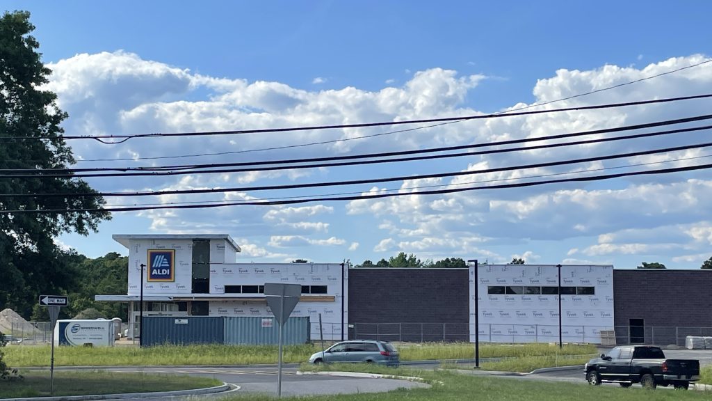 Redevelopment gets underway at the former Foodtown site, Route 70, Brick, N.J., Aug. 2022. (Photo: Daniel Nee)