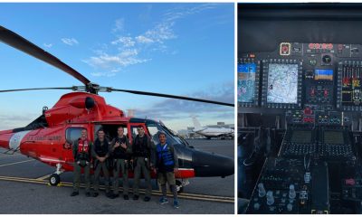 The MH-65E Dolphin, a new variant of the U.S. Coast Guard's utility helicopter, now in service from Atlantic City. (Credit: USCG/DVIDS)
