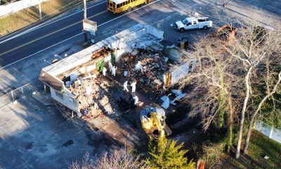 The Herbertsville Deli is demolished in Brick Township, Dec. 20, 2022. (Photo: Daniel Nee)