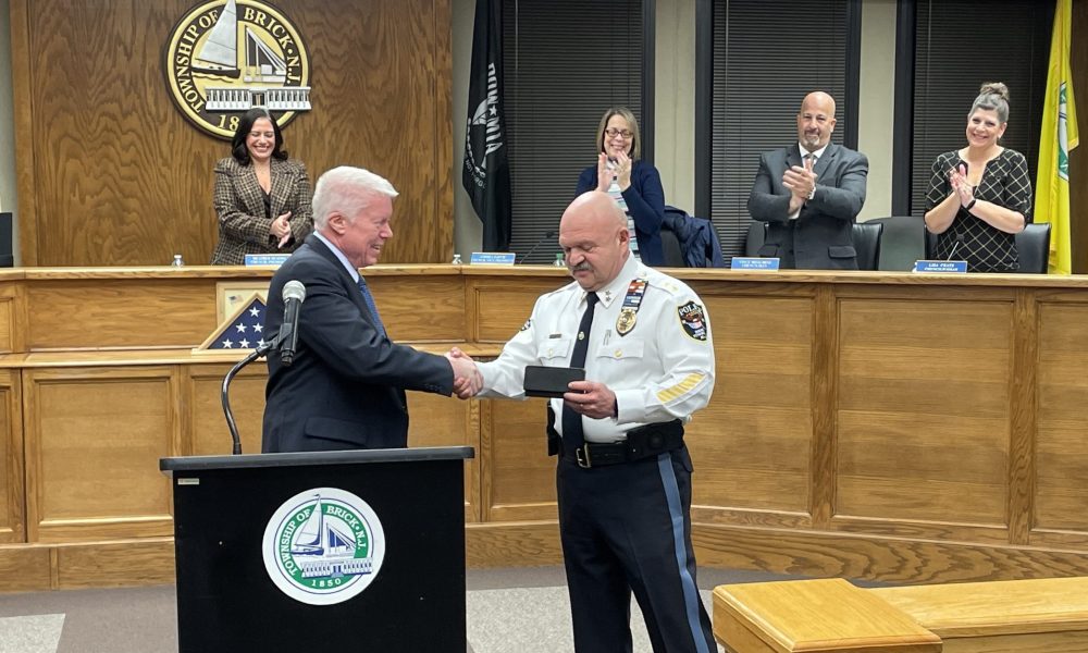 Brick Police Chief Retiring Presented With Key To The City Brick Nj Shorebeat News Real