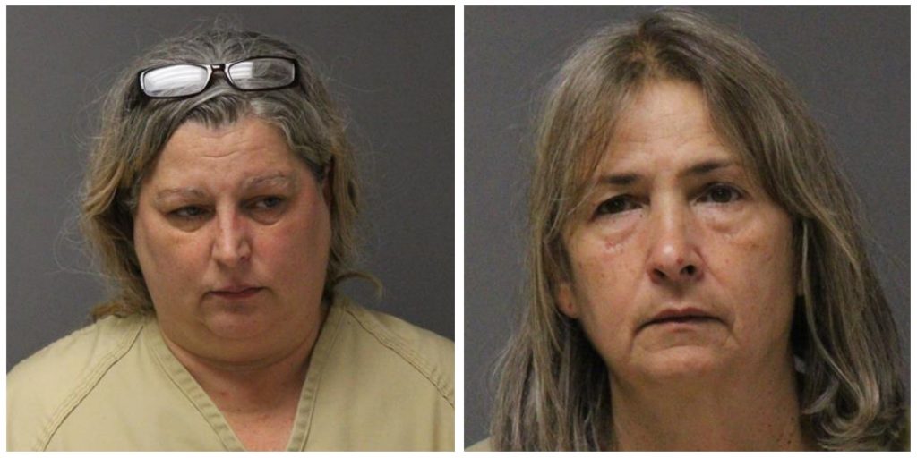 Animal cruelty suspects Aimee Lonczak, 49, and Michele Nycz, 58, both of Brick. (Photo: Ocean County Jail)