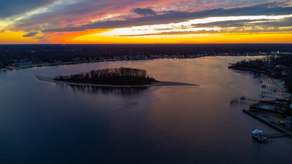 Sunset over the Manasquan River, Point Pleasant, N.J., Feb. 13, 2023. (Photo: Daniel Nee)