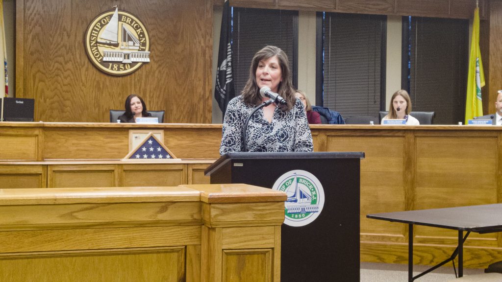 Brick Mayor Lisa Crate introduces the 2023 operating budget, March 28, 2023. (Photo: Daniel Nee)