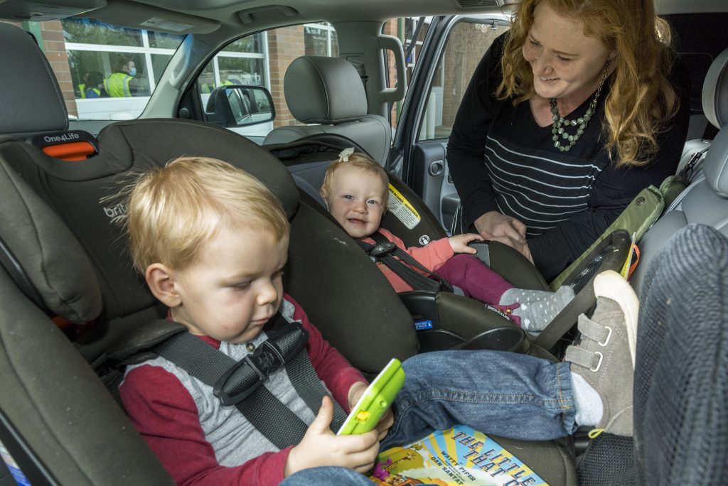 A child's car seat. (Photo:  Oregon Department of Transportation)