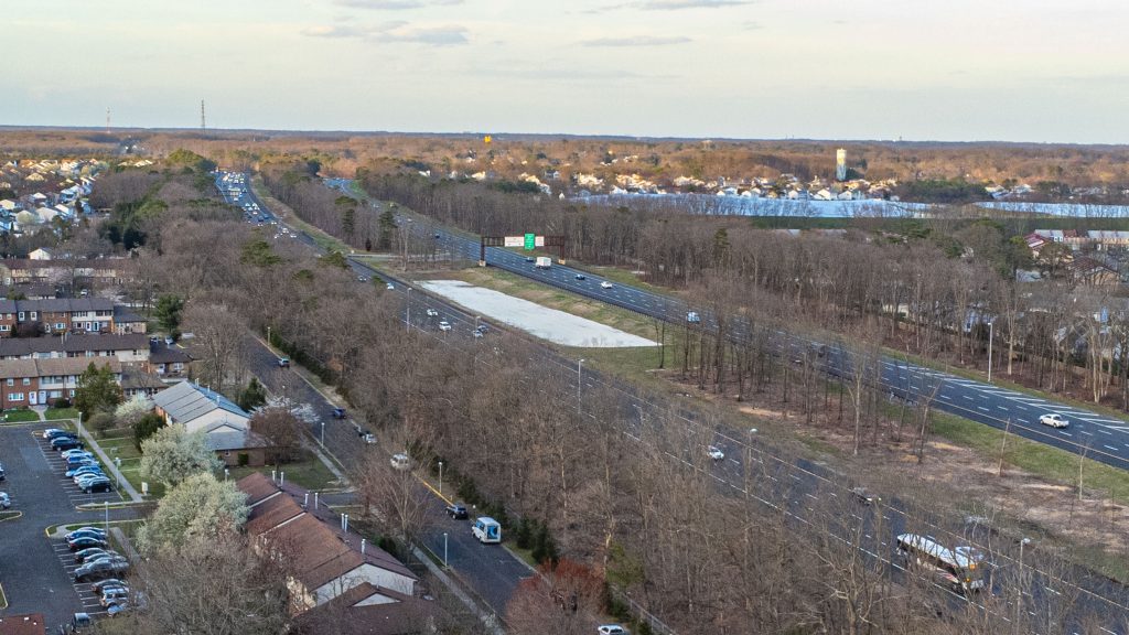 Evergreen Woods and its location near the Garden State Parkway. (File Photo: Daniel Nee/Shorebeat)