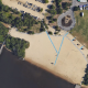 The T-dock at Windward Beach Park. (Credit: Google Earth)