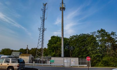 A co-located cellular communications tower at the municipal complex in Brick Township. (Photo: Shorebeat)