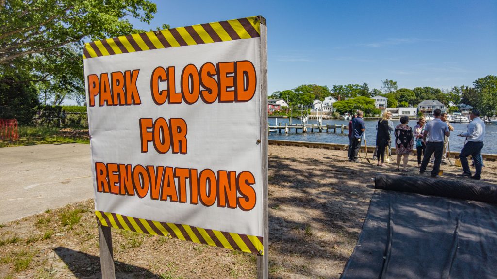 Ground is broken as construction begins at Cedar Bridge Manor Park, Brick, N.J., May 25, 2023. (Photo: Shorebeat)