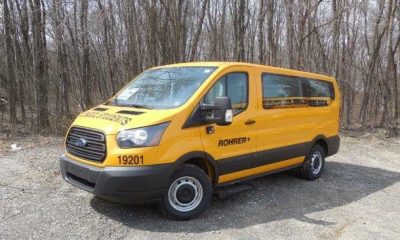 A 9-passenger school van. (Credit: Rohrer Bus Transportation)