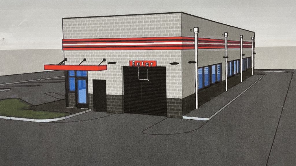 A rendering of the proposed 'express' car wash at 1905 Route 88, Brick Township. (Planning Documents/Shorebeat)