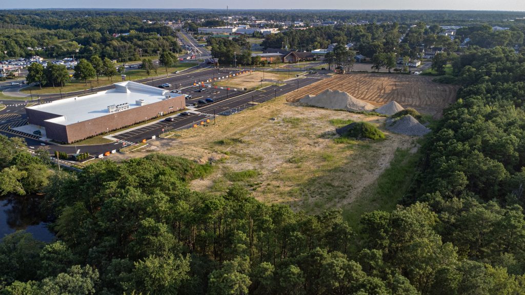 The proposed sports complex portion of the Foodtown redevelopment site off Route 70 in Brick Township, N.J., Aug. 2023. (Photo: Shorebeat)