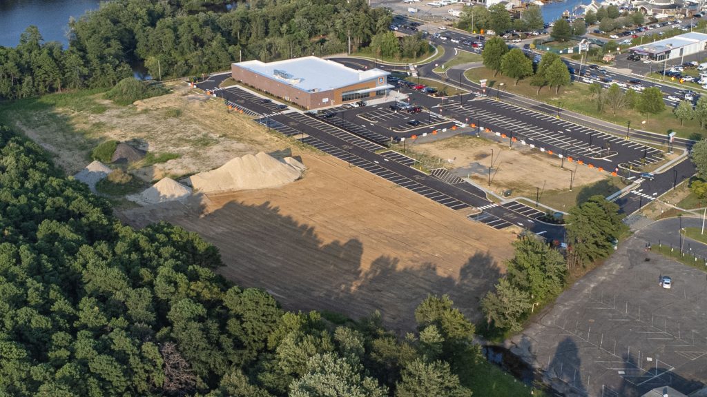 The proposed sports complex portion of the Foodtown redevelopment site off Route 70 in Brick Township, N.J., Aug. 2023. (Photo: Shorebeat)