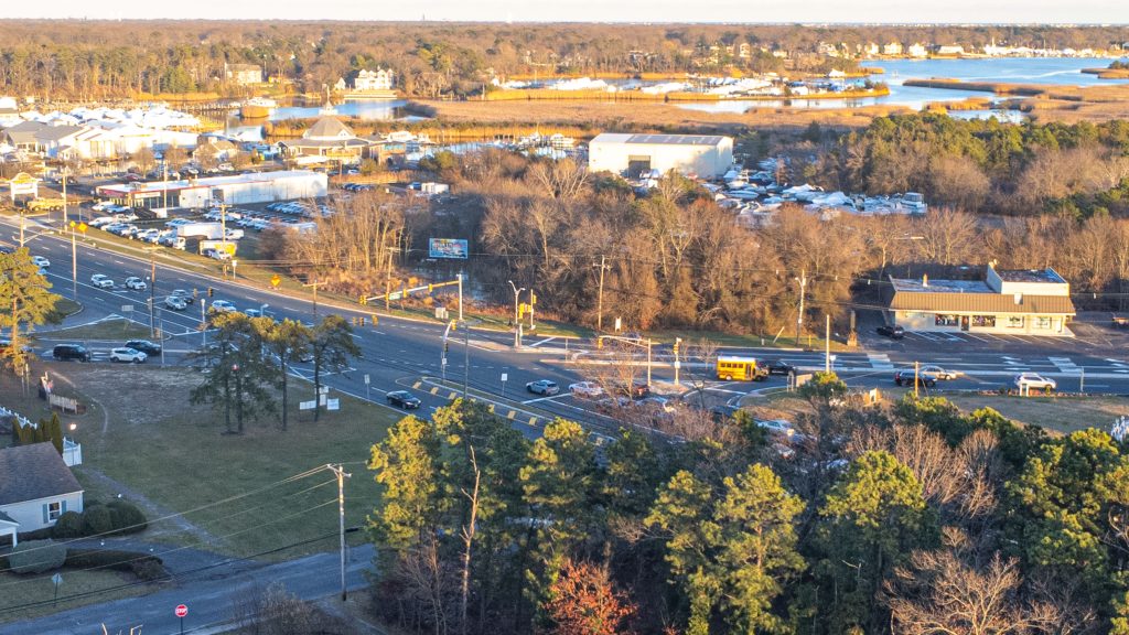 The intersection of Route 70 and Brick Boulevard in Brick, N.J., Dec. 2023. (Photo: Shorebeat)