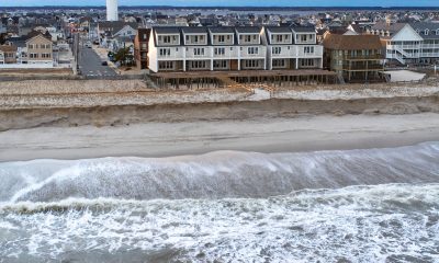 Dune 'cliffs' return in Ortley Beach following the Jan. 9-10, 2024 coastal storm. (Photo: Shorebeat)
