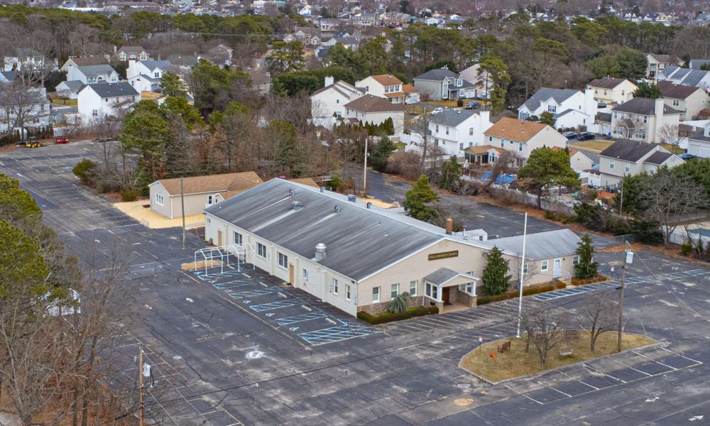 Fellowship Chapel, the site of a proposed school, at 170 Duchess Lane, Brick, N.J. (Photo: Shorebeat)