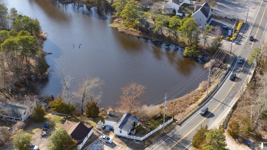 Godfrey Lake, in the Herbertsville section of Brick Township, March 2024. (Photo: Shorebeat)