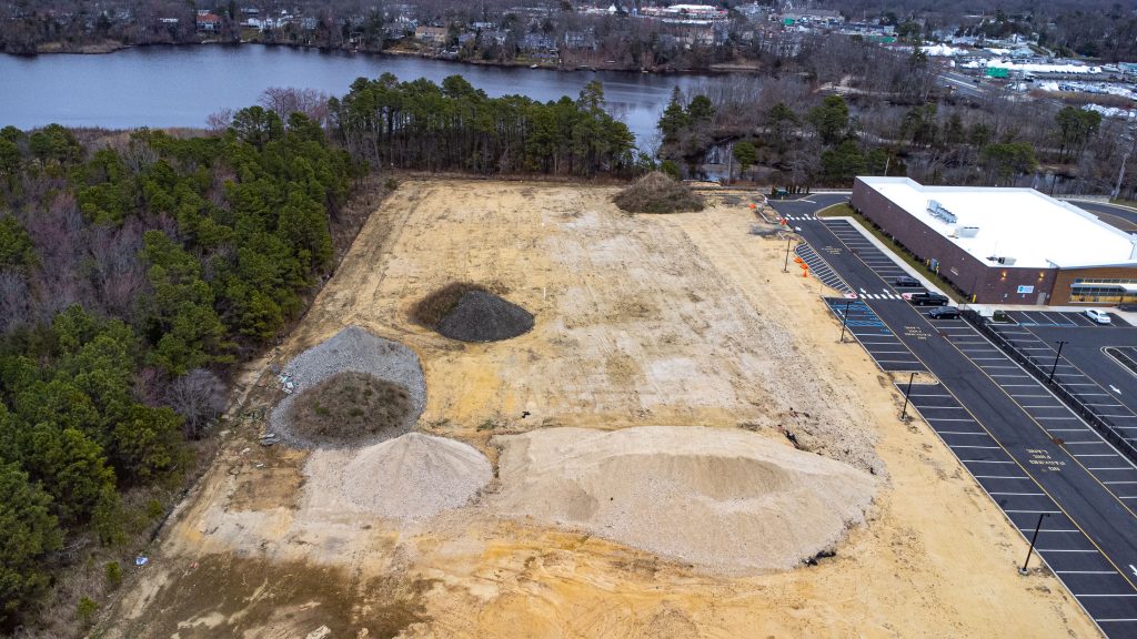 The future site of a proposed sports dome in Brick Township, April 2024. (Photo: Shorebeat)