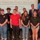 Mayor Lisa Crate and a group of Brick students about to begin their military service, May 2024. (Photo: Brick Township)