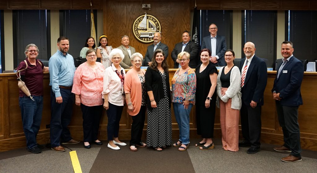 Recipients of CDBG grants are photographed at the June 2024 Brick Township council meeting. (Photo: Brick Township)