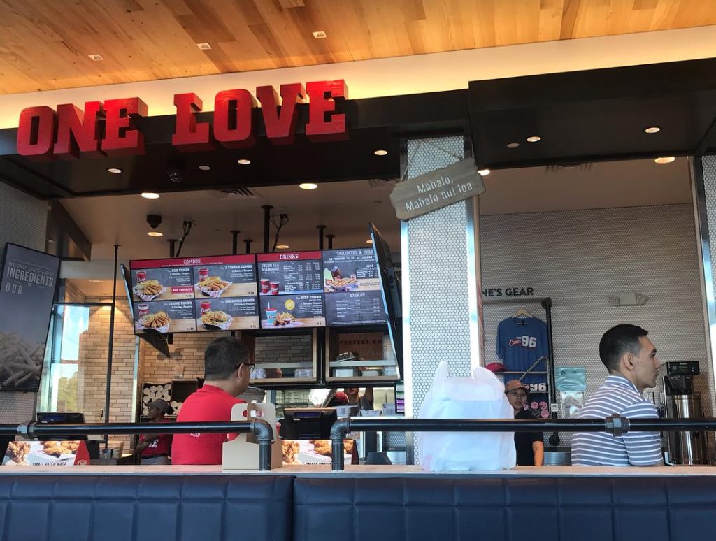 A Raising Cane's location in Hawaii. (Credit: Raising Cane's, Facebook)