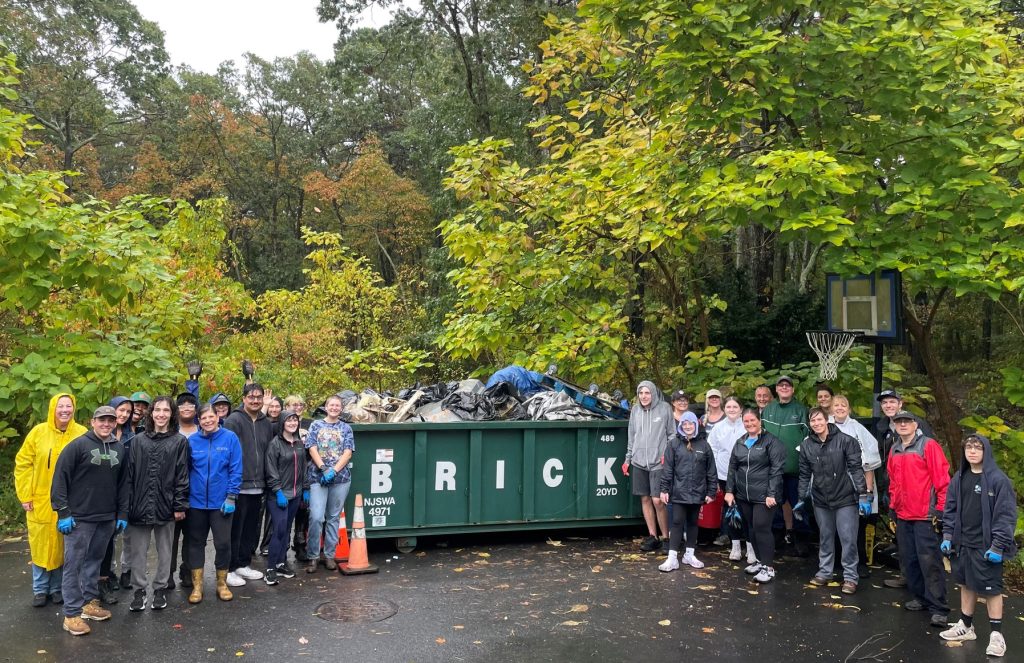 The "Pick Up Brick" event in Breton Woods, Sept. 28, 2024. (Photo: Brick Township)