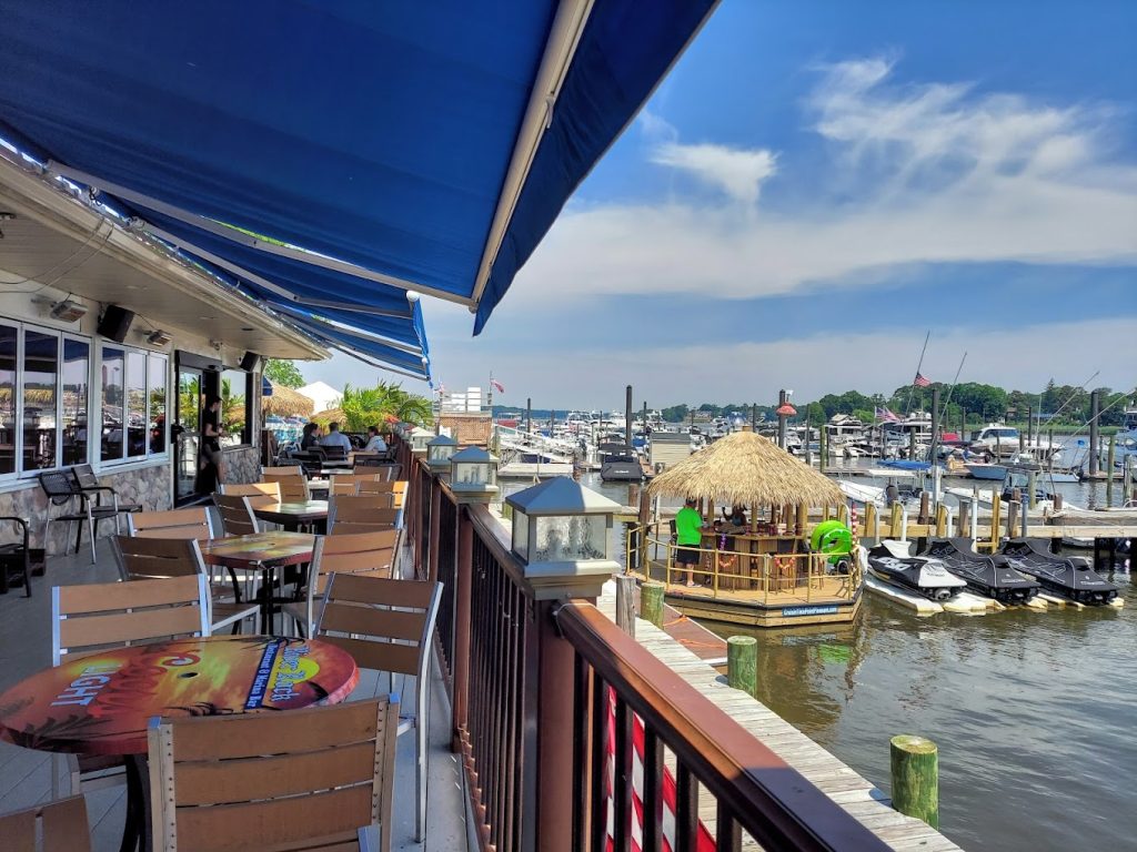 The exterior deck of the River Rock Marina Bar & Grill, Brick, N.J. (Credit: River Rock/ Facebook)