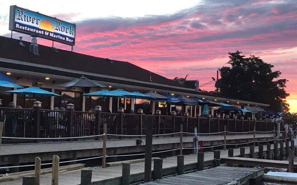 The exterior deck of the River Rock Marina Bar & Grill, Brick, N.J. (Credit: River Rock/ Facebook)