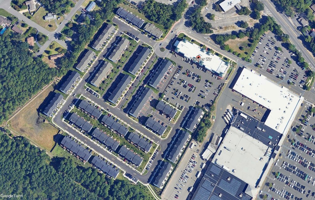 The 'New Visions' community in Brick Township. (Credit: Google Earth)