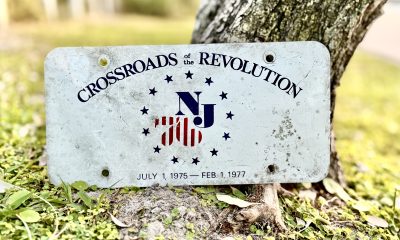 NJ's 'Crossroads of the Revolution' license plate from 1976. (Photo: Shorebeat)