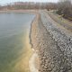 Dry conditions at the Brick Township Reservoir, Dec. 1, 2024. (Credit: John Barrett)