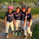 Mayor Lisa Crate joins girls from the Brick Little League program as they begin their season in 2024. (Photo: Brick Little League)